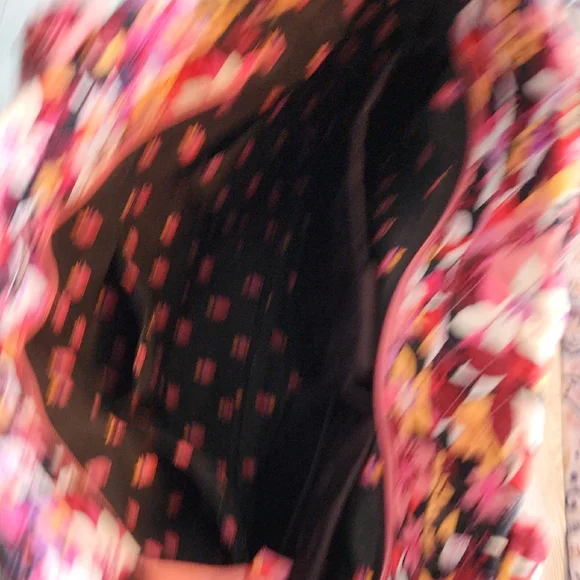 Vera Bradley Pink and Orange Floral Tote Bag - Picture 6 of 8